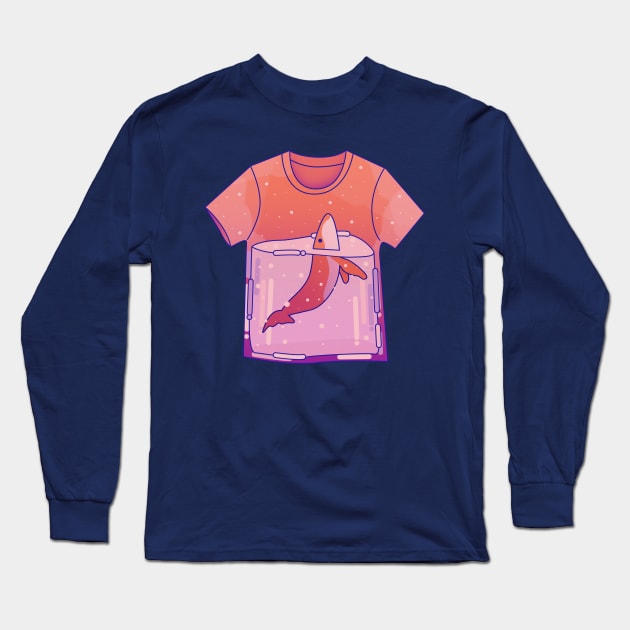 Whale Long Sleeve T-Shirt by theladyernestember